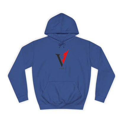 V1 College Hoodie – “Here and Now” Graphic