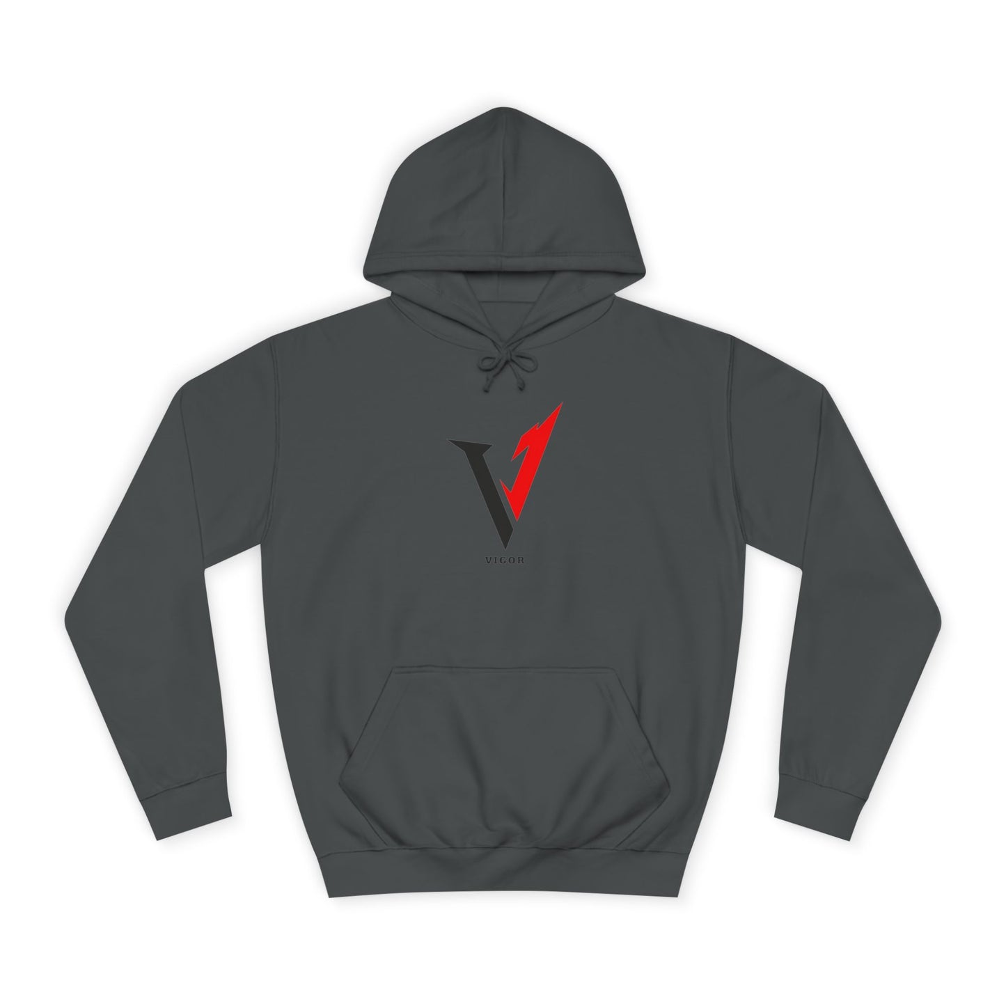 V1 College Hoodie – “Here and Now” Graphic