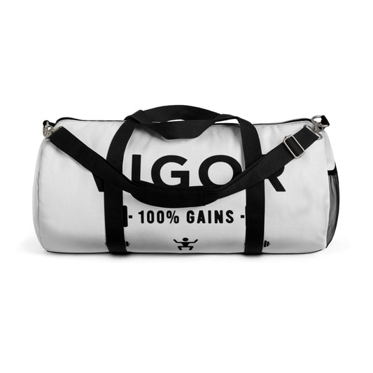 Vigor 100% Gains Gym Duffel Bag