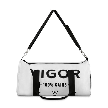 Vigor 100% Gains Gym Duffel Bag