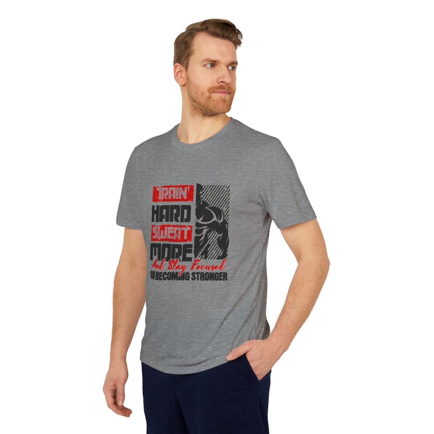 Train Hard, Sweat More” Sport T-Shirt – Adidas Performance