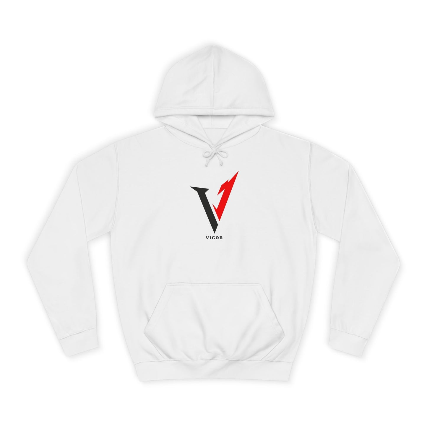 V1 College Hoodie – “Here and Now” Graphic