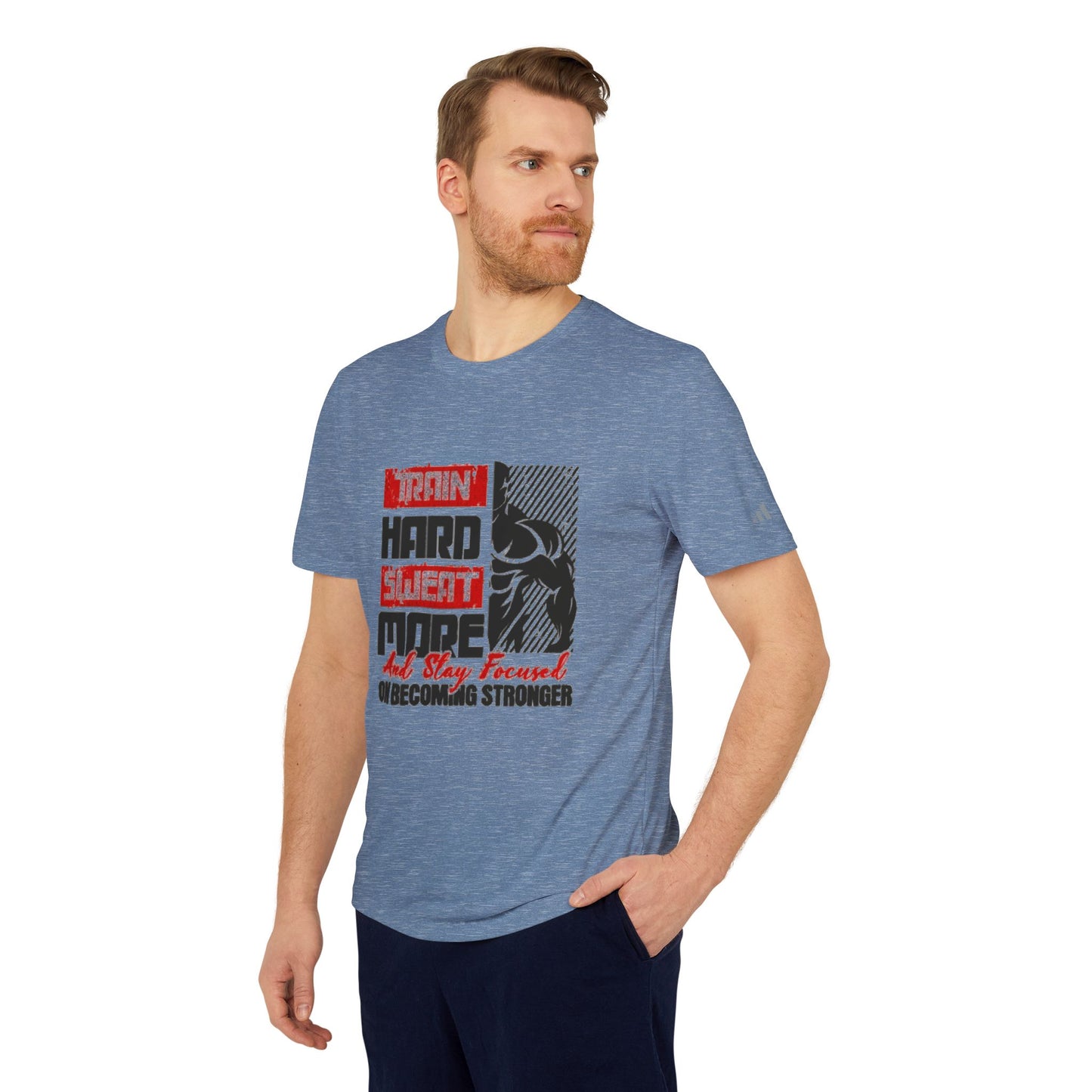 Train Hard, Sweat More” Sport T-Shirt – Adidas Performance