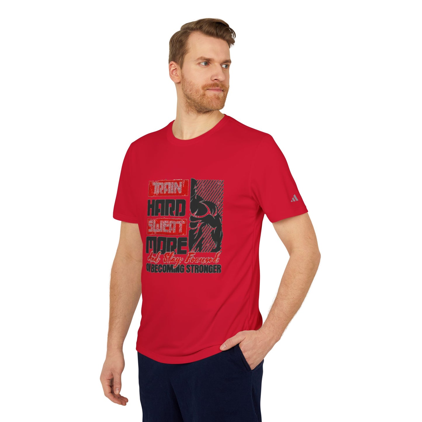 Train Hard, Sweat More” Sport T-Shirt – Adidas Performance